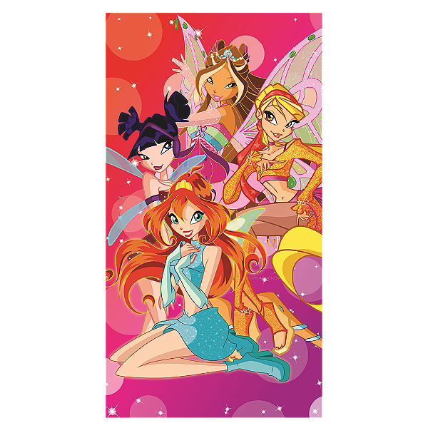 Capa Faixa Lateral Sublimado - Winx