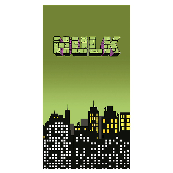 Capa Faixa Lateral Sublimado - Herois Hulk