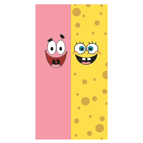 Capa Faixa Lateral Sublimado - Bob Esponja
