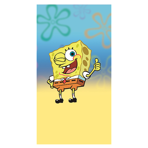 Capa Faixa Lateral Sublimado - Bob Esponja