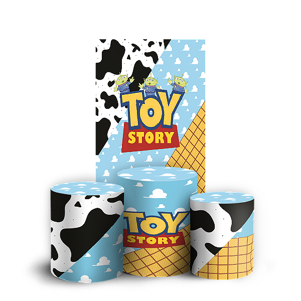 Capas Faixa Lateral e Trio Cilindro Sublimado Veste Fácil - Toy Story