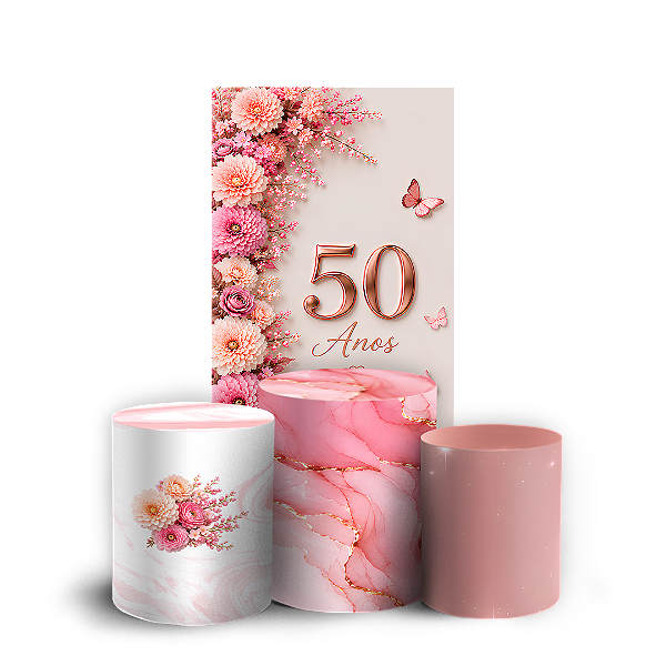 Capas Faixa Lateral e Trio Cilindro Sublimado Veste Fácil - 50 Anos