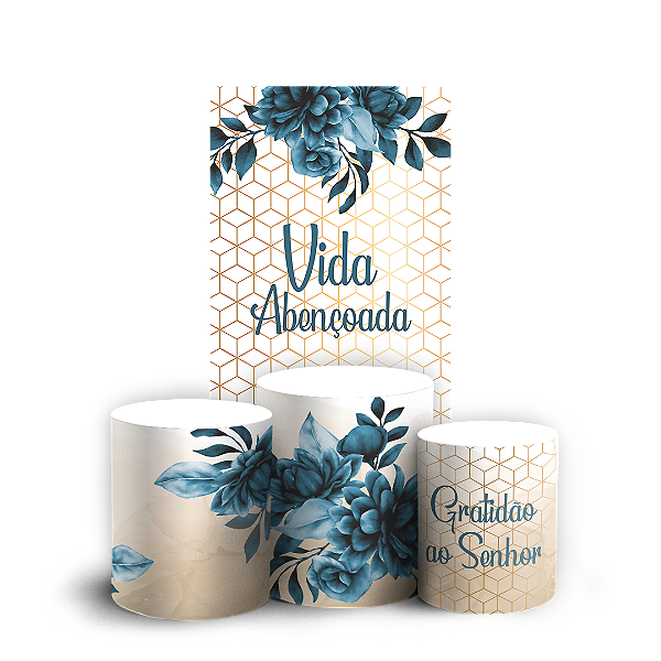 Capas Faixa Lateral e Trio Cilindro Sublimado Veste Fácil - Gratidão