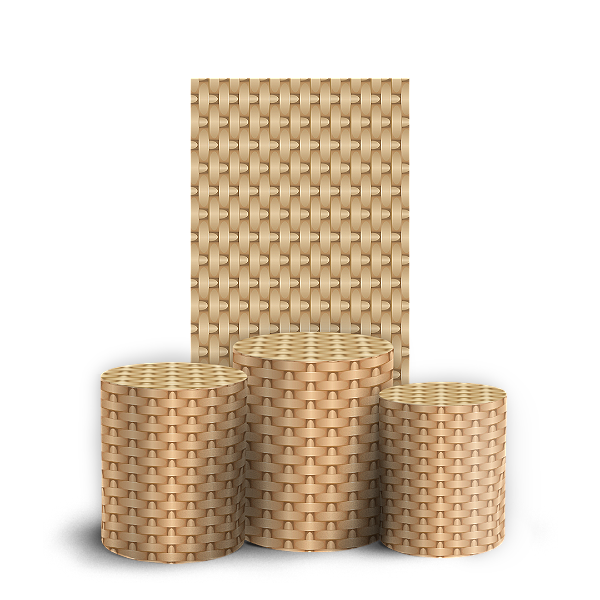 Capas Faixa Lateral e Trio Cilindro Sublimado Veste Fácil - Palha