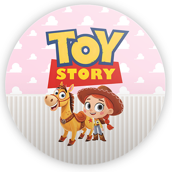 Capa Painel Redondo Sublimado - Toy Story