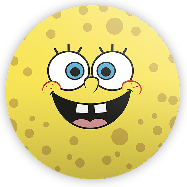 Capa Painel Redondo Sublimado - Bob Esponja