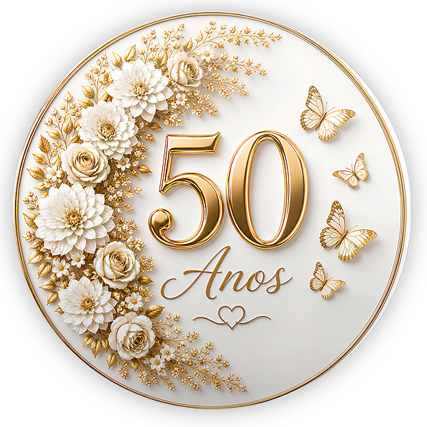 Capa Mini Painel Sublimado - 50 Anos