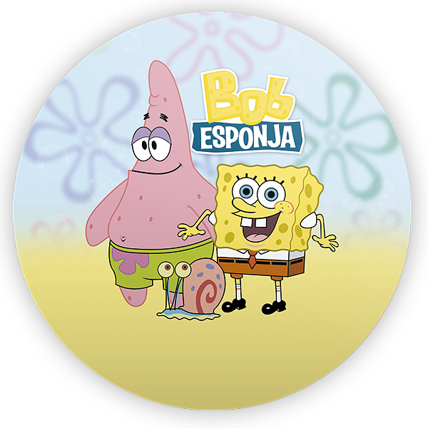 Capa Mini Painel Sublimado - Bob Esponja
