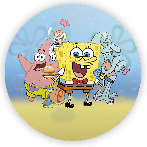 Capa Mini Painel Sublimado - Bob Esponja