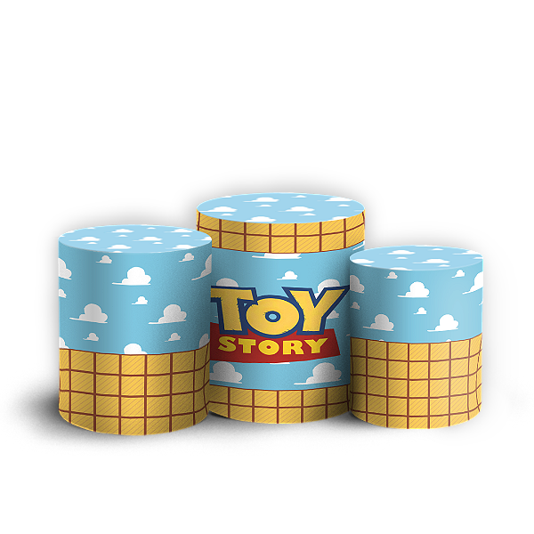 Capas Trio Cilindro Sublimado Veste Fácil - Toy Story