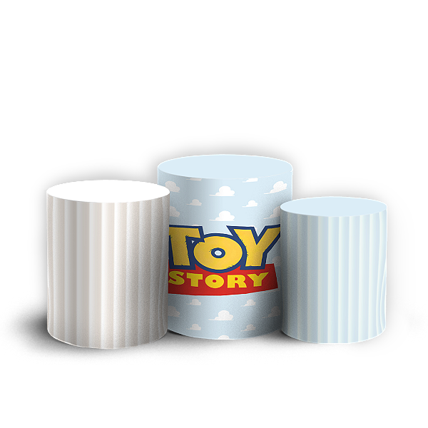Capas Trio Cilindro Sublimado Veste Fácil - Toy Story