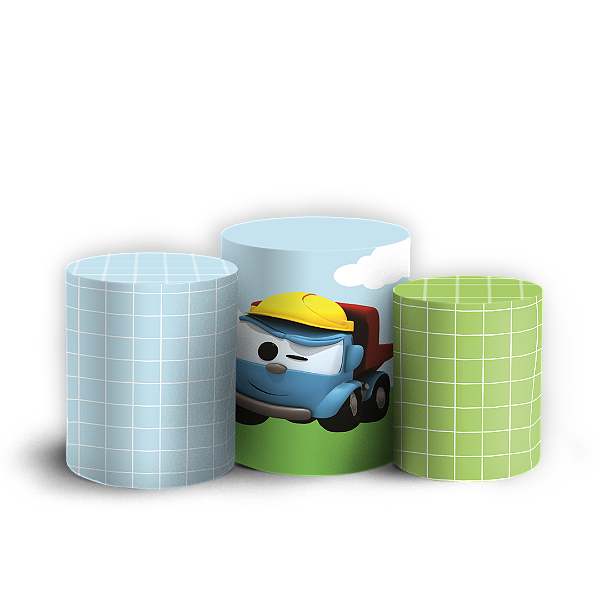 Capas Trio Cilindro Sublimado Veste Fácil - Leo o Caminhao