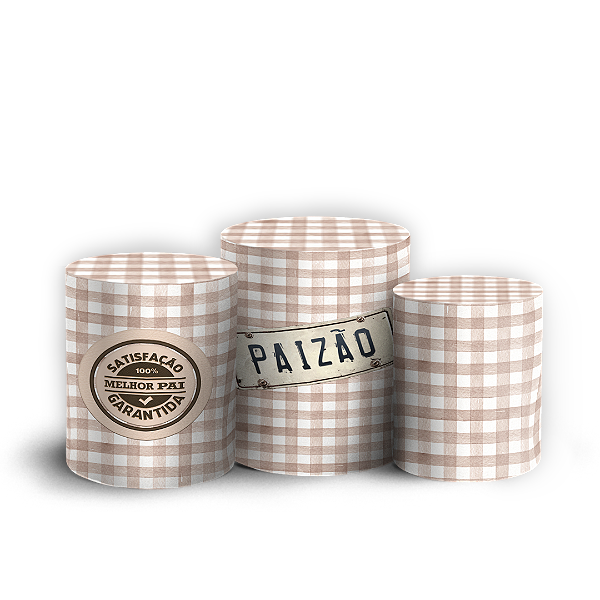 Capas Trio Cilindro Sublimado Veste Fácil - Dia dos Pais