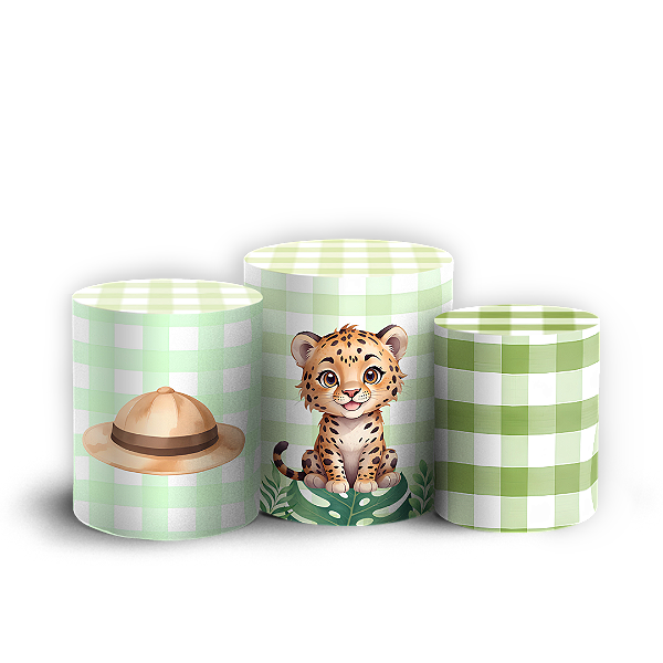 Capas Trio Cilindro Sublimado Veste Fácil - Safari