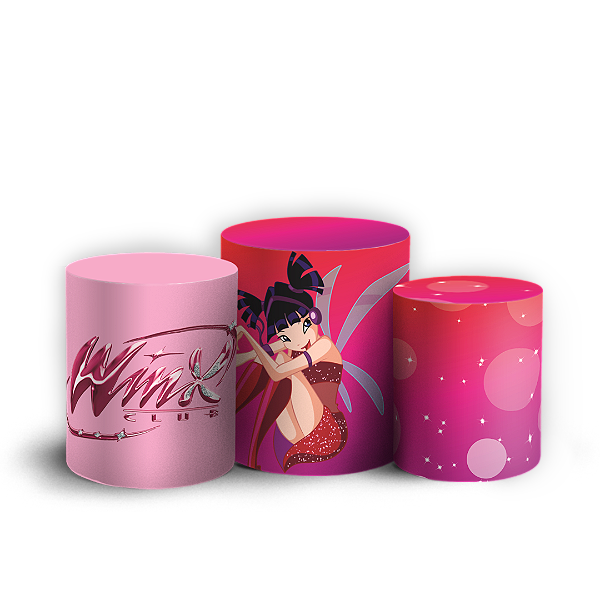 Capas Trio Cilindro Sublimado Veste Fácil - Winx