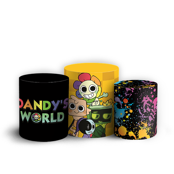 Capas Trio Cilindro Sublimado Veste Fácil - Dandy's World