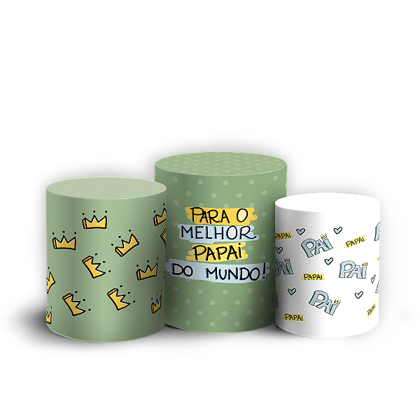 Capas Trio Cilindro Sublimado Veste Fácil - Dia dos Pais