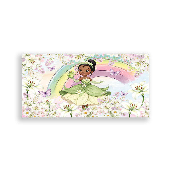 Capa Painel Retangular Sublimado - Princesa Tiana