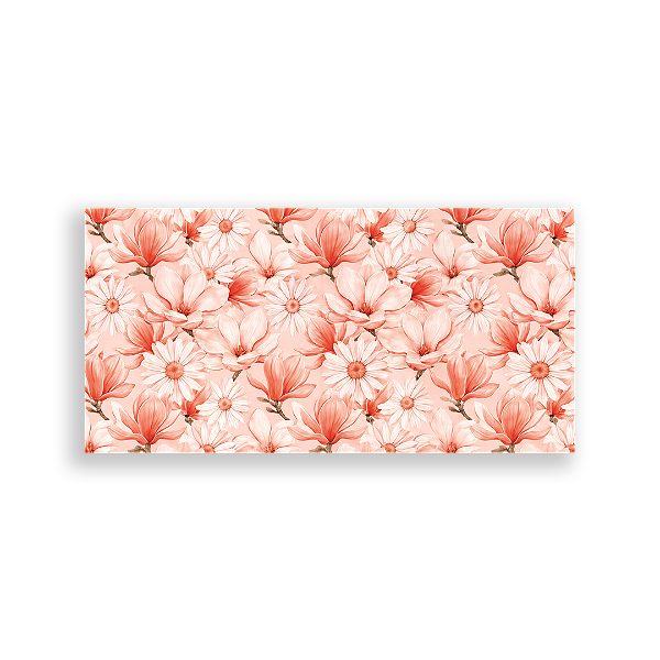 Capa Painel Retangular Sublimado - Estampa de Flores