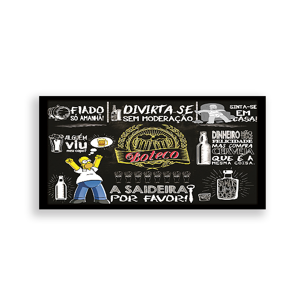 Capa Painel Retangular Sublimado - Chalkboard