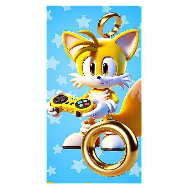 Capa Faixa Lateral Sublimado - Sonic