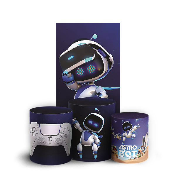 Capas Faixa Lateral e Trio Cilindro Sublimado Veste Fácil - Astro Bot