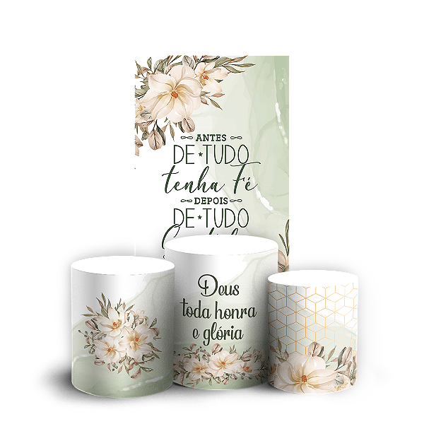 Capas Faixa Lateral e Trio Cilindro Sublimado Veste Fácil - Gratidão