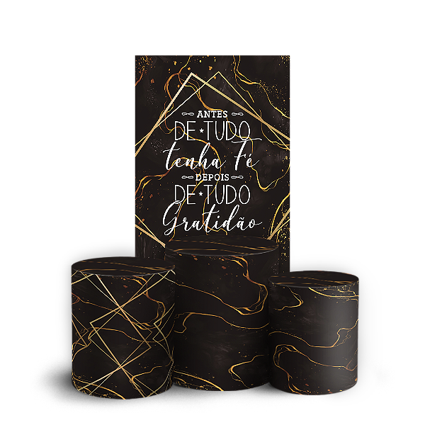 Capas Faixa Lateral e Trio Cilindro Sublimado Veste Fácil - Gratidão
