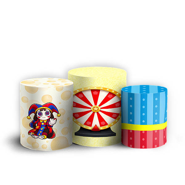 Capas Trio Cilindro Sublimado Veste Fácil - Circo Digital