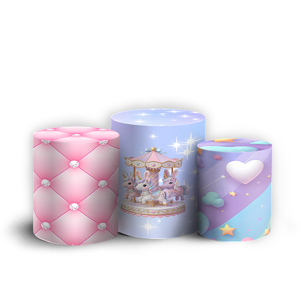 Capas Trio Cilindro Sublimado Veste Fácil - Boneguinha Soninho