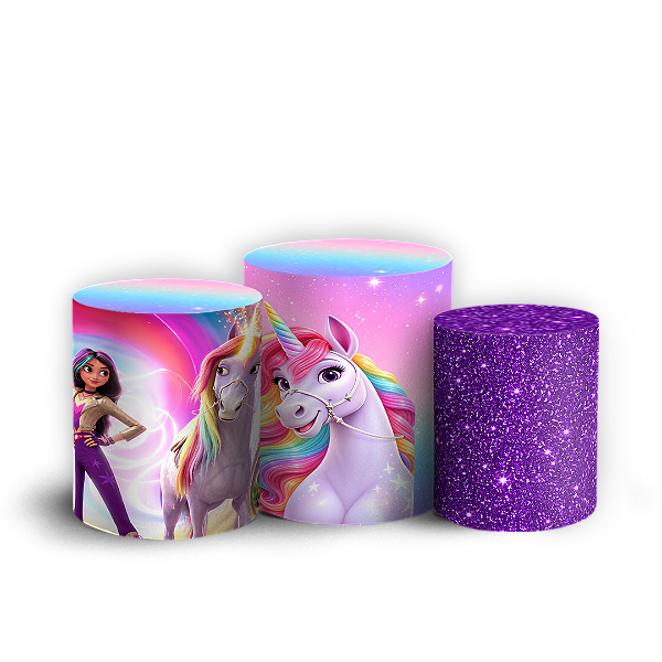 Capas Trio Cilindro Sublimado Veste Fácil - Academia do Unicornio