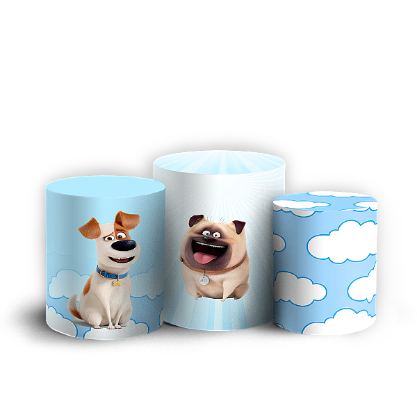 Capas Trio Cilindro Sublimado Veste Fácil - A Vida Secreta dos Animais