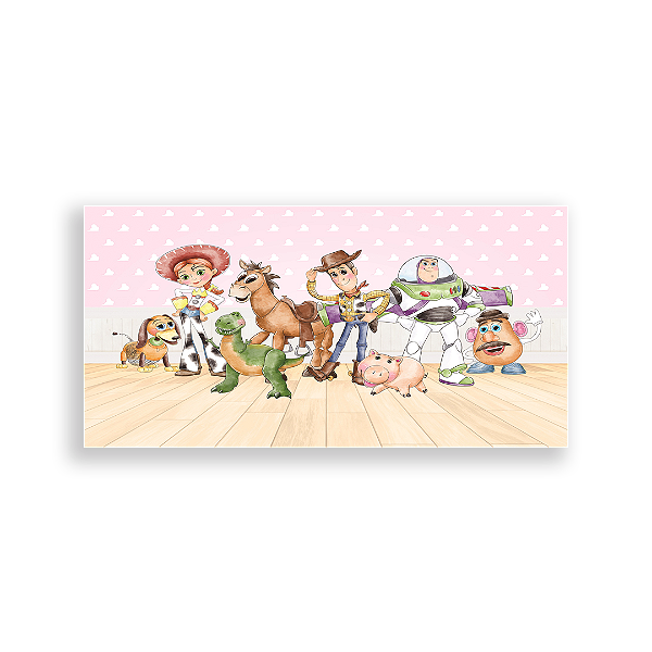 Capa Painel Retangular Sublimado - Toy Story - Aquarela