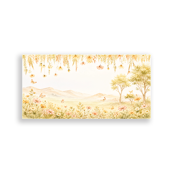 Capa Painel Retangular Sublimado - Jardim Laranja