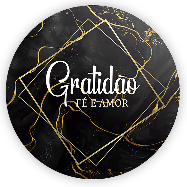 Capa Painel Redondo Sublimado - Gratidão