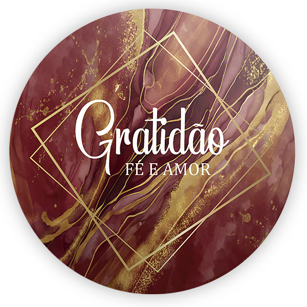 Capa Painel Redondo Sublimado - Gratidão