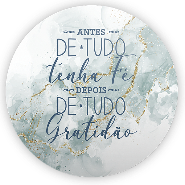 Capa Painel Redondo Sublimado - Gratidão