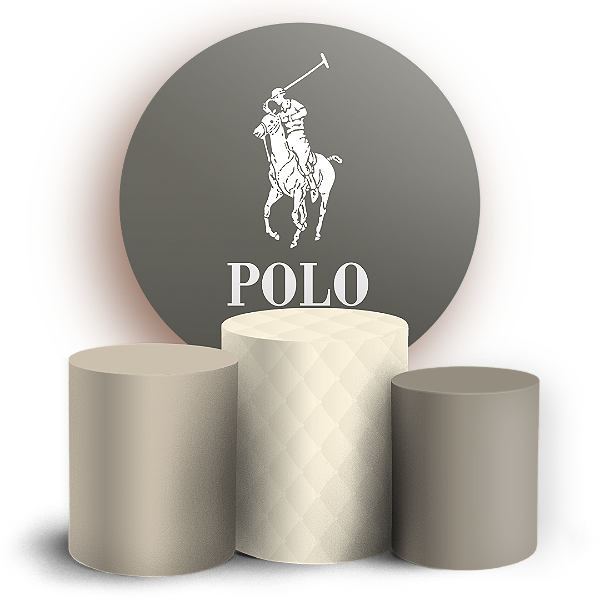 Capas Painel Redondo e Trio Cilindro Sublimado - Ralph Lauren Polo