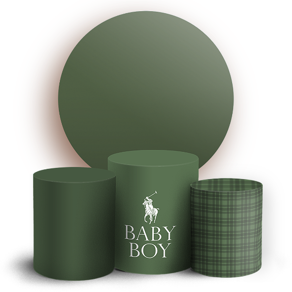 Capas Painel Redondo e Trio Cilindro Sublimado - Ralph Lauren Polo