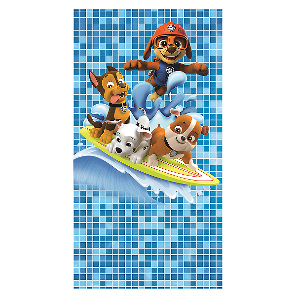 Capa Faixa Lateral Sublimado - Patrulha Canina - Pool Party