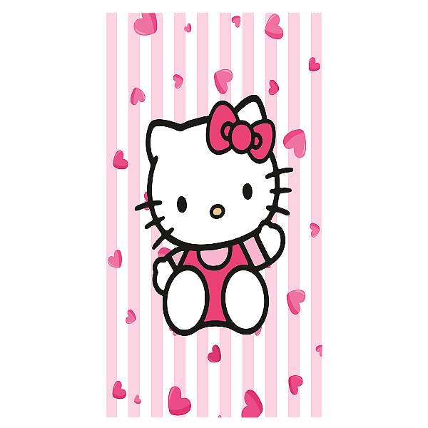 Capa Faixa Lateral Sublimado - Hello Kitty
