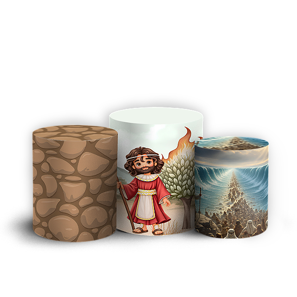 Capas Trio Cilindro Sublimado Veste Fácil - Moisés
