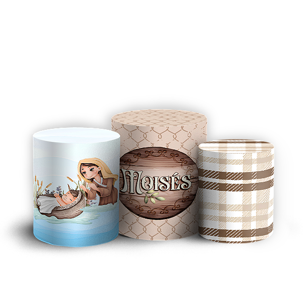 Capas Trio Cilindro Sublimado Veste Fácil - Moisés