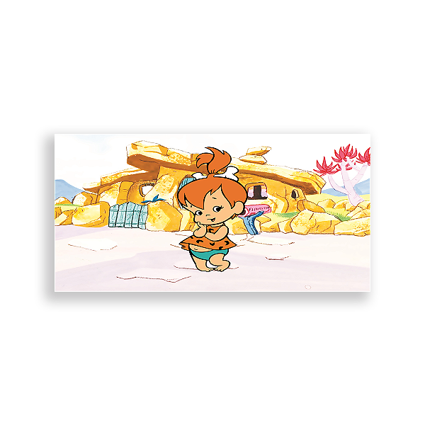 Capa Painel Retangular Sublimado - Flintstone Pedrita
