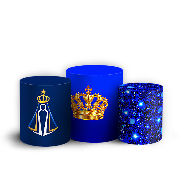 Capas Trio Cilindro Sublimado Veste Fácil - Nossa Senhora Aparecida