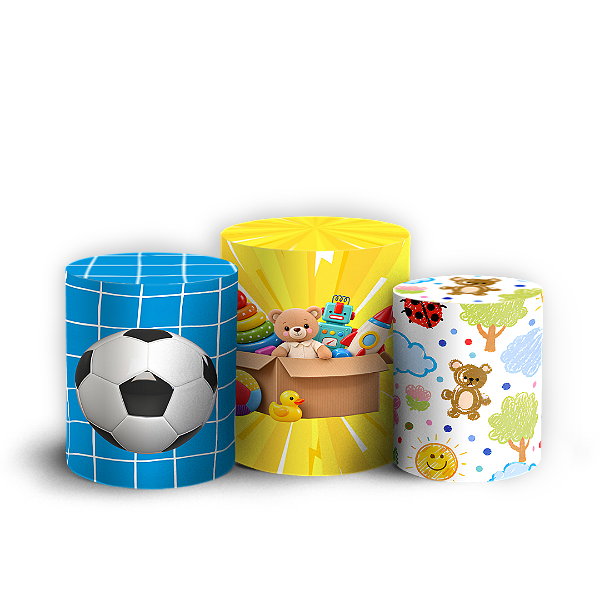 Capas Trio Cilindro Sublimado Veste Fácil - Dia das Crianças