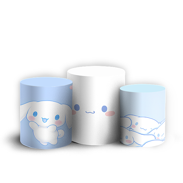 Capas Trio Cilindro Sublimado Veste Fácil - Cinnamoroll