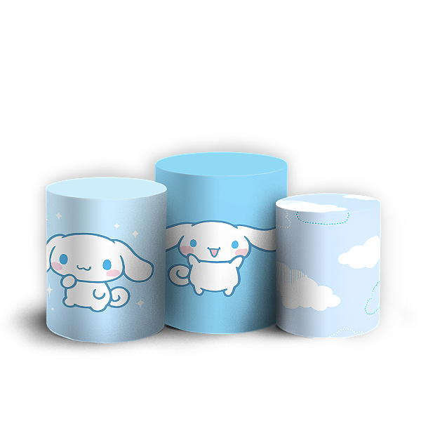 Capas Trio Cilindro Sublimado Veste Fácil - Cinnamoroll
