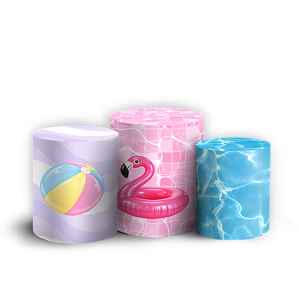Capas Trio Cilindro Sublimado Veste Fácil - Barbie