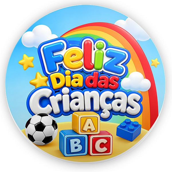 Capa Mini Painel Sublimado - Dia das Crianças